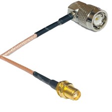 RG316 TNC Male Angle to SMA FEMALE RF Cable Rapid-SHIP LOT