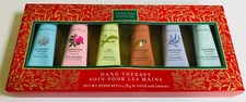 Crabtree & Evelyn Hand Therapy 6 Piece Variety Set 25 gr (0.9 oz) ea New in Box
