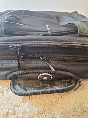 DELSEY Luggage Helium Superlite Lightweight 2 Wheel Rolling Tote Suitcase Black - Picture 10 of 17