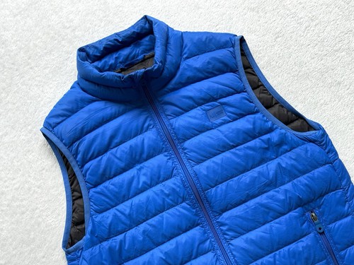 Armani Blue Gilet Jacket Body Warmer Size 48 Small Genuine Authentic - Picture 2 of 4