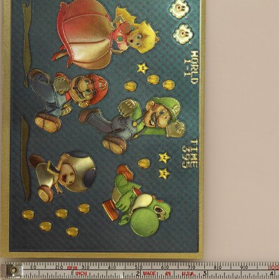 Super Mario Bros. Princess Peach Novelty 24K Gold Foil Plated Note