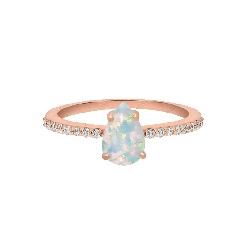 Crystal Opal Fashion Rings