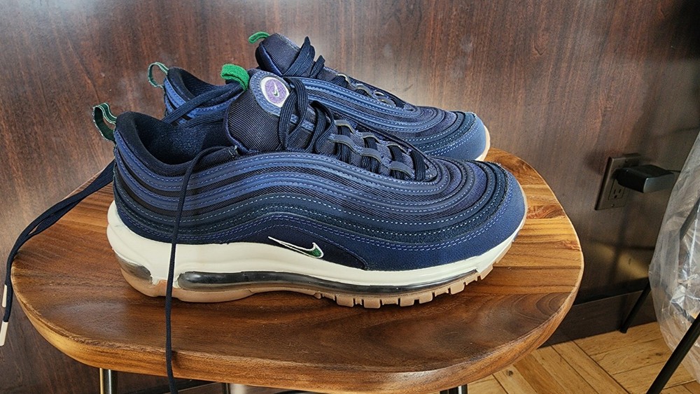 Nike Air Max 97 QS Navy Blue Obsidian Gorge Green Women Size 7.5