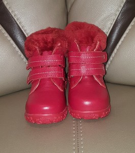 Kotofey 俄罗斯 学步女孩冬季靴子皮革和天然皮草尺寸25 Us 8 5 Ebay