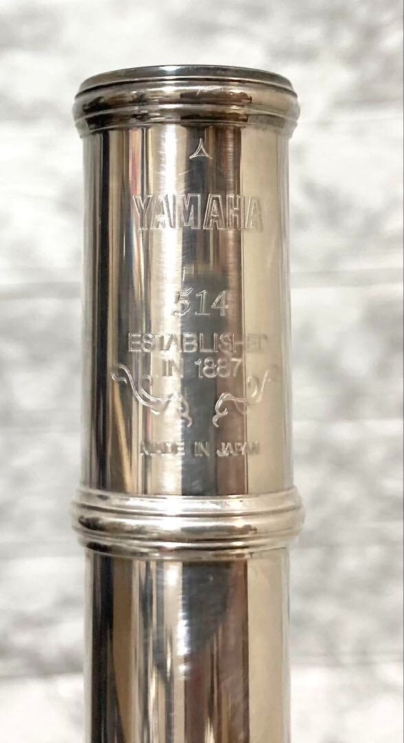 YAMAHA ESTABLISHED IN 1887 Flute YFL-514 Head: Silver 925 Made in