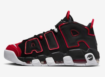 Nike Air More Uptempo 96 Red Toe Size 9 US Men's FD0274-001 Nike Air More Uptempo 96 Red Toe Size 9 US Men's FD0274-001