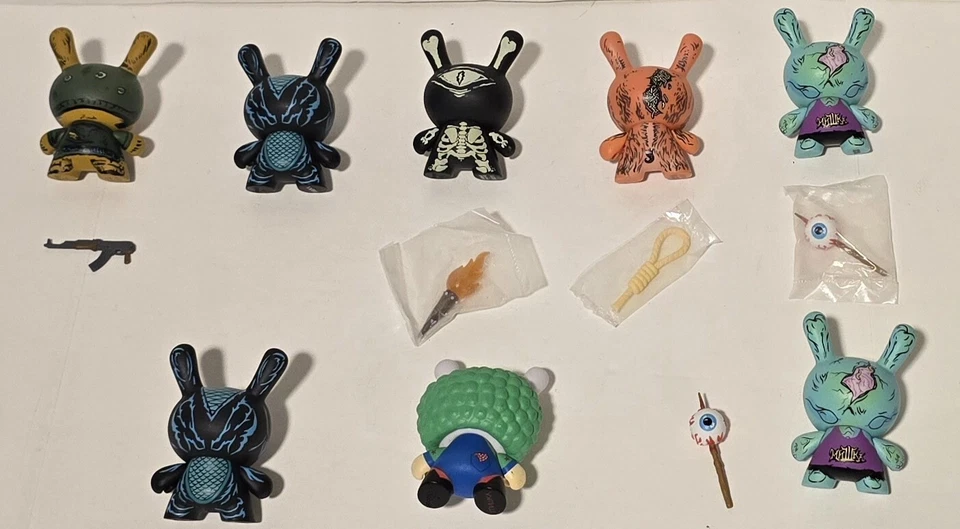 Kidrobot Dunny Lamour Supreme Super Soldier Lot Of 8 Mishka Series 3 Inch Мишка - Image 4 of 4