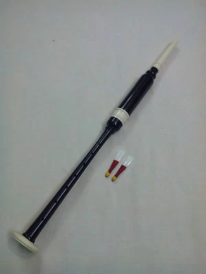 Scottish Bagpipes Practice Chanter Rosewood Black Imattion Ivory Mounts/Bagpipes
