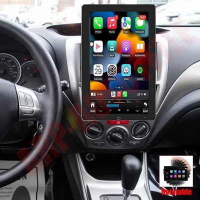 Rotated Car Radio For Subaru Forester Impreza 2007-2013 Android 14 GPS Carplay