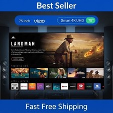 VIZIO 75" OS 4K Ultra HD Smart Television Dolby Vision HDR Home Office Netflix