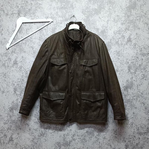Men Baldinini Jacket Brown Polyester 52