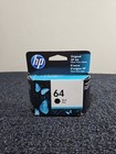 NOWY ZAPIECZĘTOWANY WKŁAD Z CZARNYM ATRAMENTEM HP 64 (N9J90AN) Oryginalny OEM Exp. 02/2022