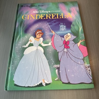 Cinderella Big Golden Book Kids Reading Walt Disney Children Kids Vintage 1986