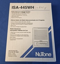  New  Nutone ISA-445WH 5" Inside Radio Intercom Speaker IMA-4006 IM-4406