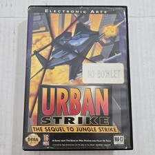 Sega Genesis Urban Strike Sequel to Jungle Strike Clamshell Case Cartridge 1994