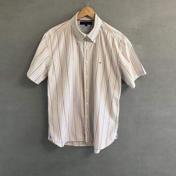 Men Tommy Hilfiger T-Shirt Multicolor Cotton 42 /