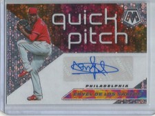 Envel De Los Santos 2021 Panini Mosaic Quick Pitch Autograph