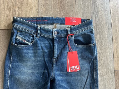 Diesel 2017 Slandy Super Skinny Mid Waist Size 31 X 30 Actual 28 Stretch NEW NWT - Picture 2 of 8