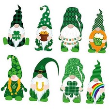 40 Pieces St. Patrick's Day Cut-Outs Bulletin Board Decorations Irish Gnome