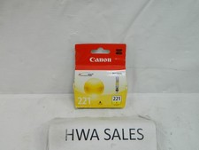 Genuine Canon 221 CLI-221Y Yellow Ink Cartridge 2949B001AA NEW OEM SEALED