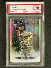 2022 Topps Stars of the MLB Chrome CJ Abrams Rookie Card ICONIC 10