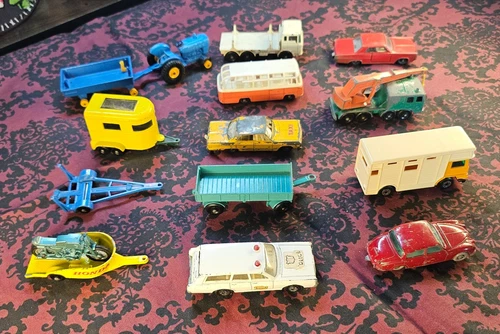 Vintage Lot Of 17 Matchbox Cars 1960s and 1970s Lesney England Excellent!  L@@K