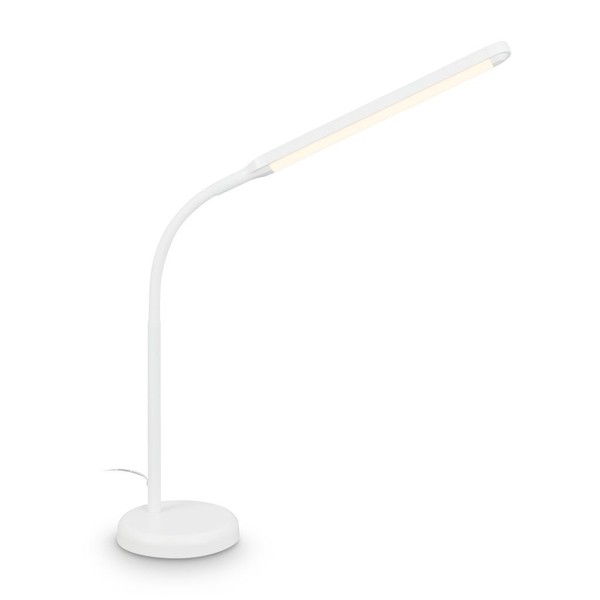 Led Schreibtischlampe BüRoleuchte Dimmbar Warmweiß Licht Schwenkbar 45,4Cm Weiß-image