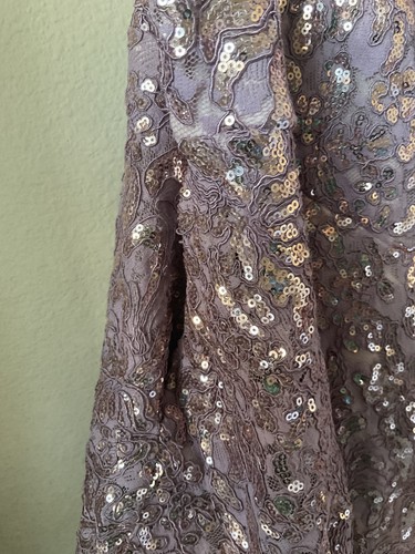 🩶 Emerald Sundae Women’s Sequins Dress Size 18 purple stretch plus party - Picture 3 of 10