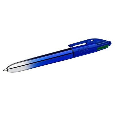 BIC 4-Farben-Kugelschreiber 4-Colours Smooth Gradient metallic blau,...