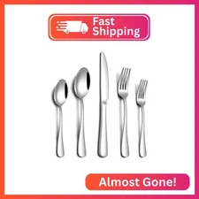 PHILIPALA 20 Piece Silverware Set, Stainless Steel Flatware Set for 4 Food Grade