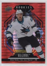 2022-23 Upper Deck Allure Rookies Red Rainbow Adam Raska #117 6o3