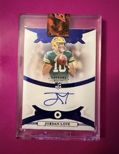 2020 Panini Flawless Jordan Love Packers Rookie Gems Signatures Sapphire 9/15