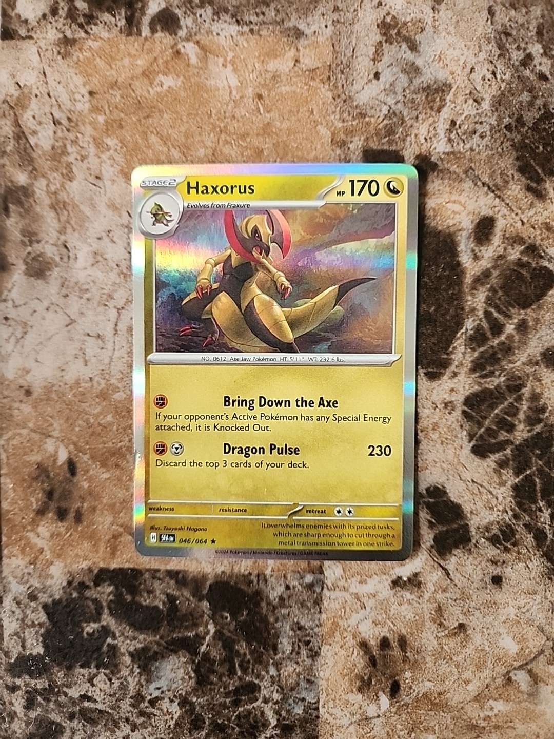 Haxorus #46 Holo Pokemon TCG Shrouded Fable