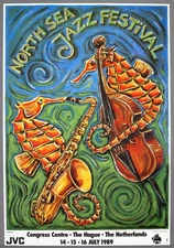 NORTH SEA JAZZ FESTIVAL – rare original The Hague 1989 jazz art concert poster