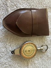 Vintage Cartography Inches to Miles Tool & Compass - Made in Germany With Case
