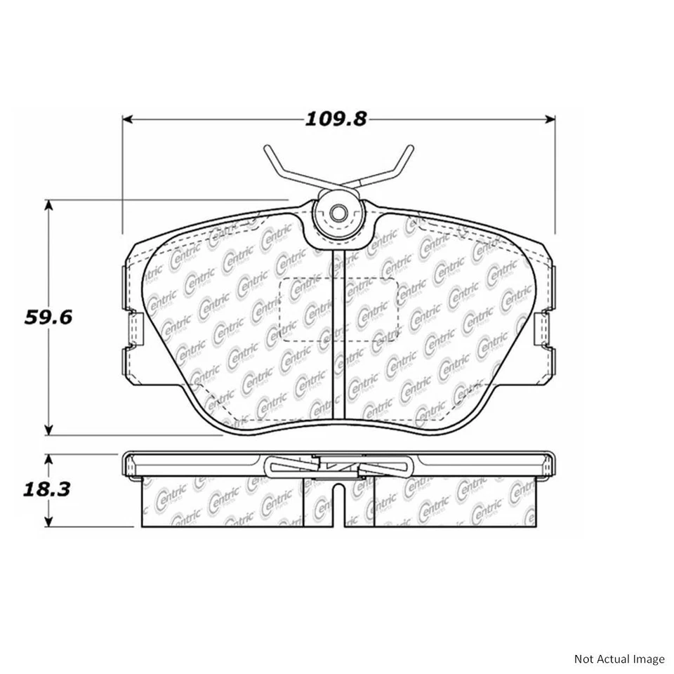 Juego de pastillas de freno de disco delanteras rotor de freno de disco para Mercedes-Benz 260E 1987-1989 Foto 4 de 4