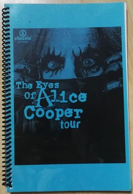 Alice Cooper Tourbuch Itinerary The Eyes of Alice Cooper Tour 2003 USA Book of L