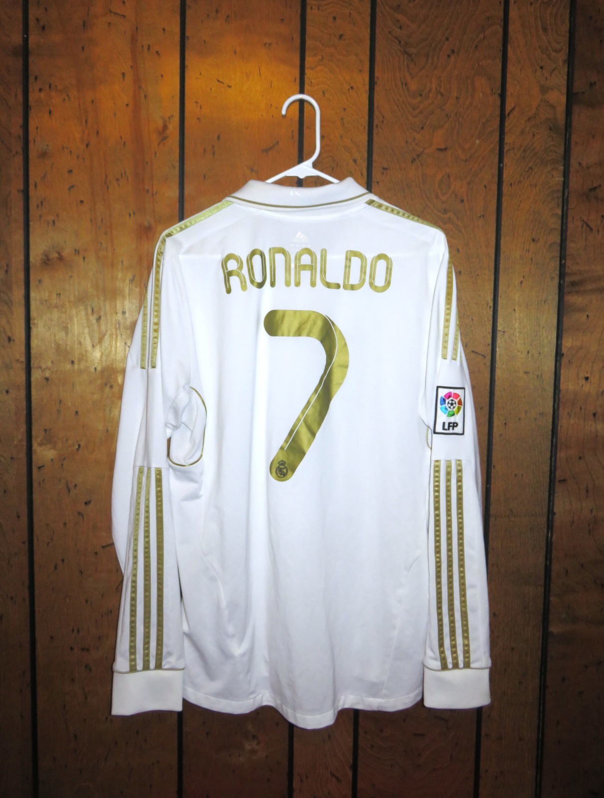 Authentic Adidas 2011 2012 Real Madrid Cristiano Ronaldo Jersey Kit Long Sleeve