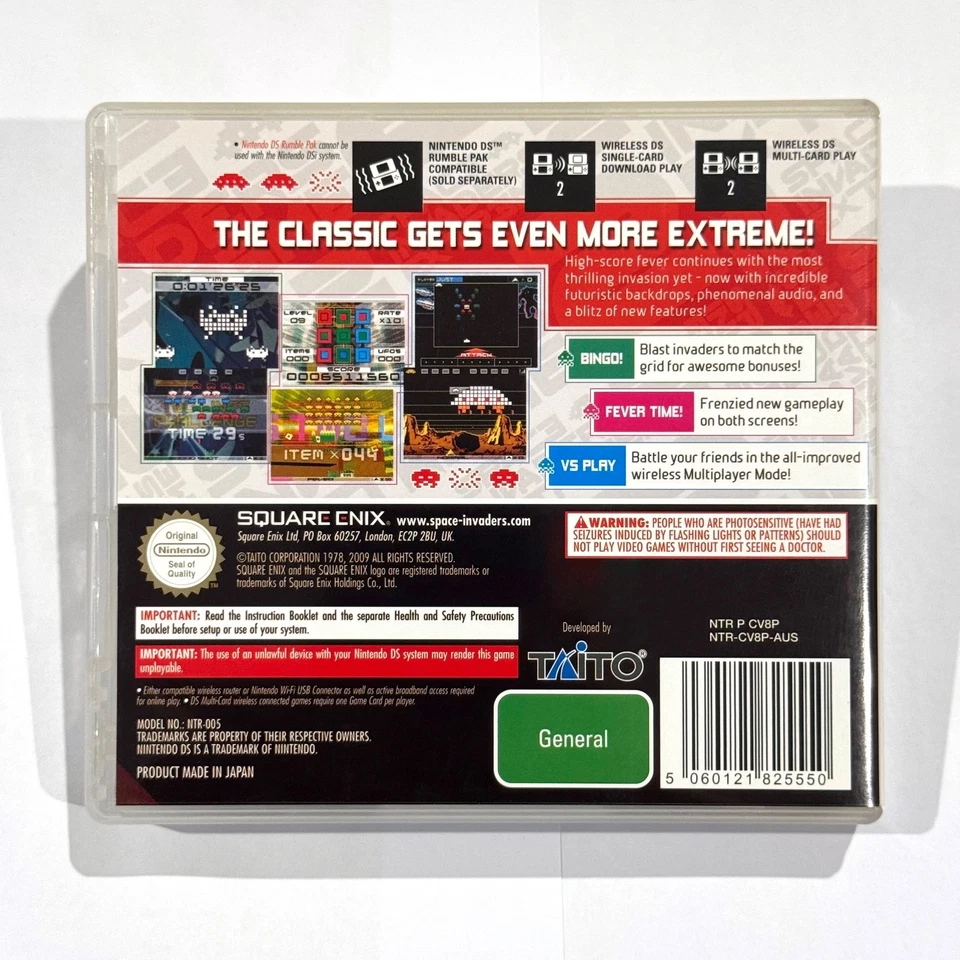 Space Invaders Extreme 2 - Nintendo DS - Like New - Complete with Manual - PAL - Image 2 of 4