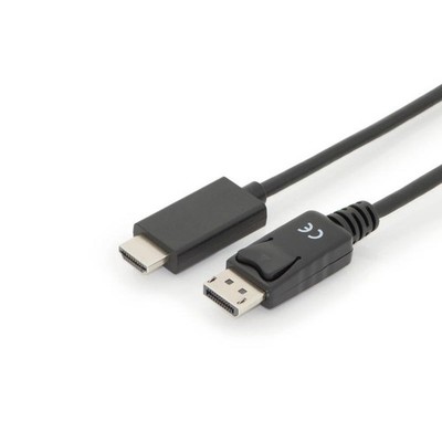 DIGITUS DisplayPort Adapterkabel DP zu HDMI Typ A 2m Verriegelung 4K 60Hz Kabel
