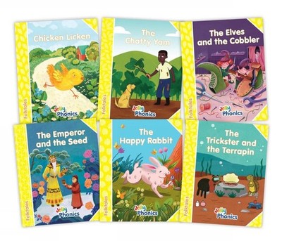 Jolly Phonics Folktales Yellow Readers (Level 2) Complete Set (1-6): in Precursi