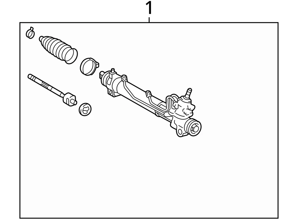 2002 Lexus RX300 Steering Gear Rack & Pinion OEM 202K Miles - LKQ403628892 - Image 4 of 4
