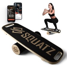 SQUATZ Wooden Balance Board 8.18 lbs Anti Fatigue Mat - Gym Training
