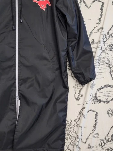 Agon Swim Parka Men's Black Fleece Lined Jacket Coat Personalized Thomas Mustang image 6