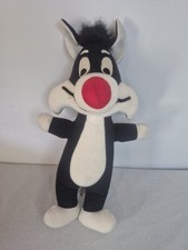 Vintage SYLVESTER CAT Warner Bros 13  Mighty Star Plush Toy 1971 Looney Toons