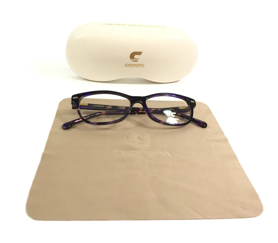 Carrera Eyeglasses Frames 3008 KHZ Purple Tortoise Cat Eye Full Rim 51-14-140 - Image 2 of 4