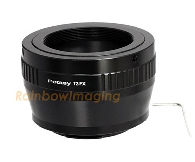 Adjustable T2 T Mount Lens to Fuji X Mount X-T1 X-T2 X-T3 X-T4 X-T50 XH1 Adapter