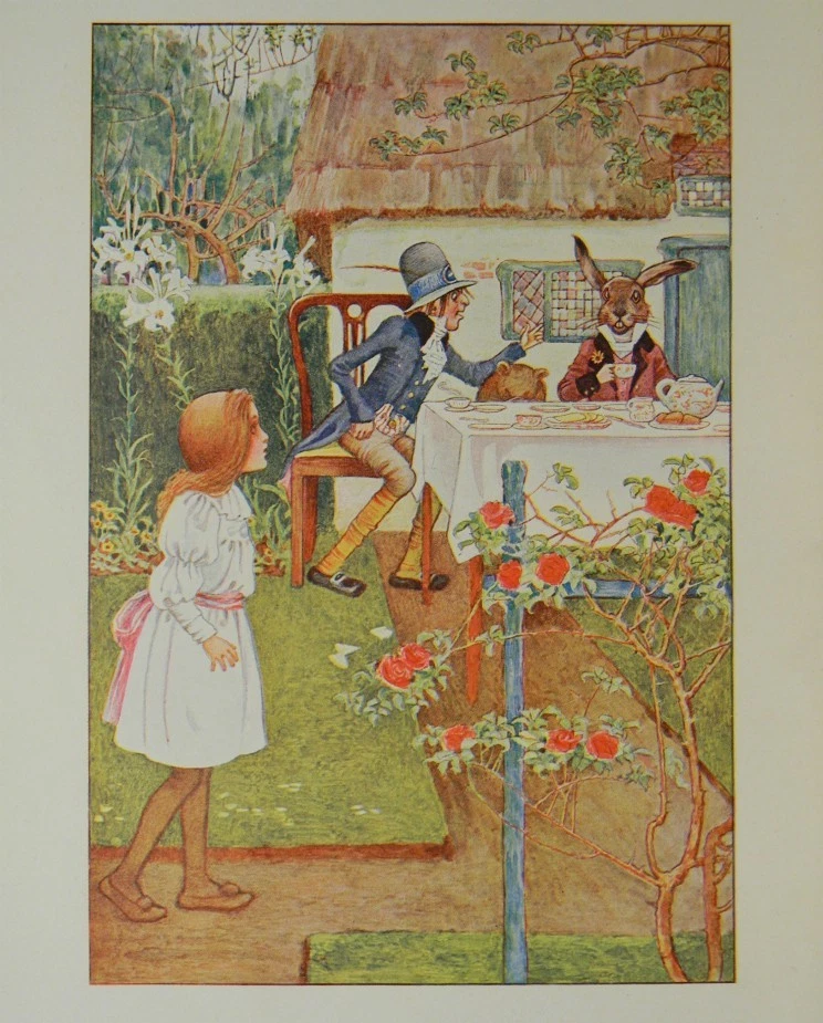 ALICE in Wonderland FIRST EDITION uk COLOR PLATES Illustrated MILLICENT SOWERBY Foto 2 de 4