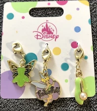Disney Parks Tinker Bell 3 Charms For Necklace Or Bracelet