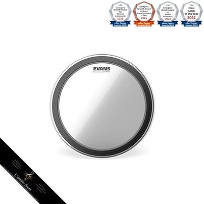 EVANS EMAD Clear Bass Drum Head (BD22EMAD) / EMAD Clear Single-Ply 10mil 22-Inch